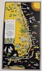Vintage 1933 Florida East Coast Railway Pictorial Fold-Out Map-Scarce-9 By 16 — photo 1