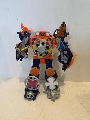 2017 Bandai Power Rangers Super Ninja Steel Blaze Megazord Figur unvollständig