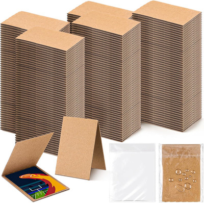 300 juegos de fundas carton plegadas de 3 x 4.5 pulgadas 150 unidades de carton