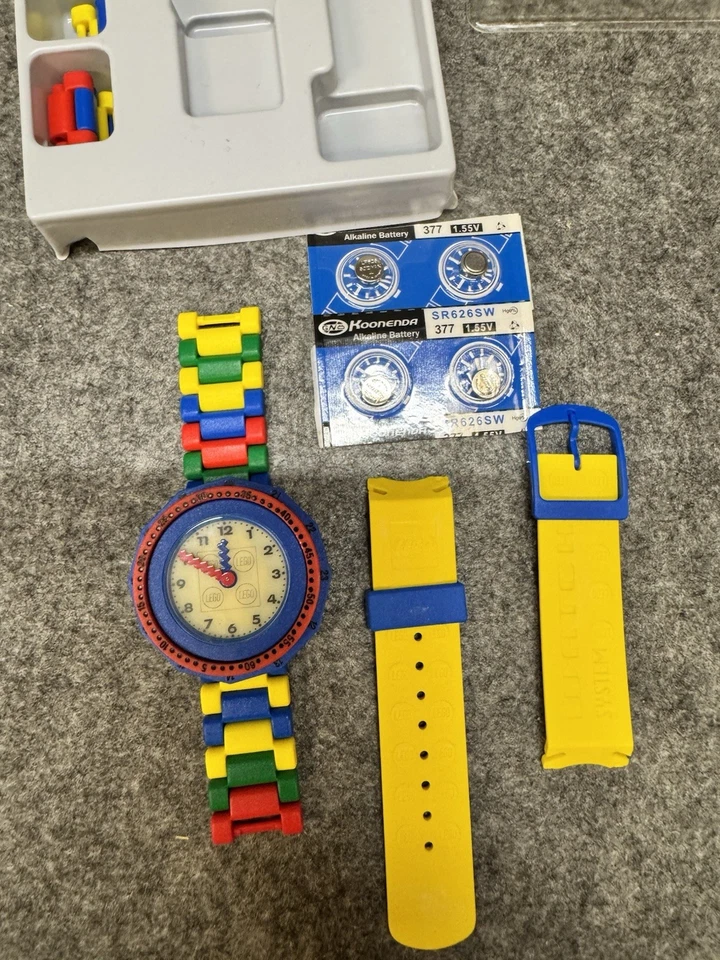 Raro Reloj Lego Vintage Años 90 Sistema de Reloj Viajero Aerolínea  Foto 4 de 4
