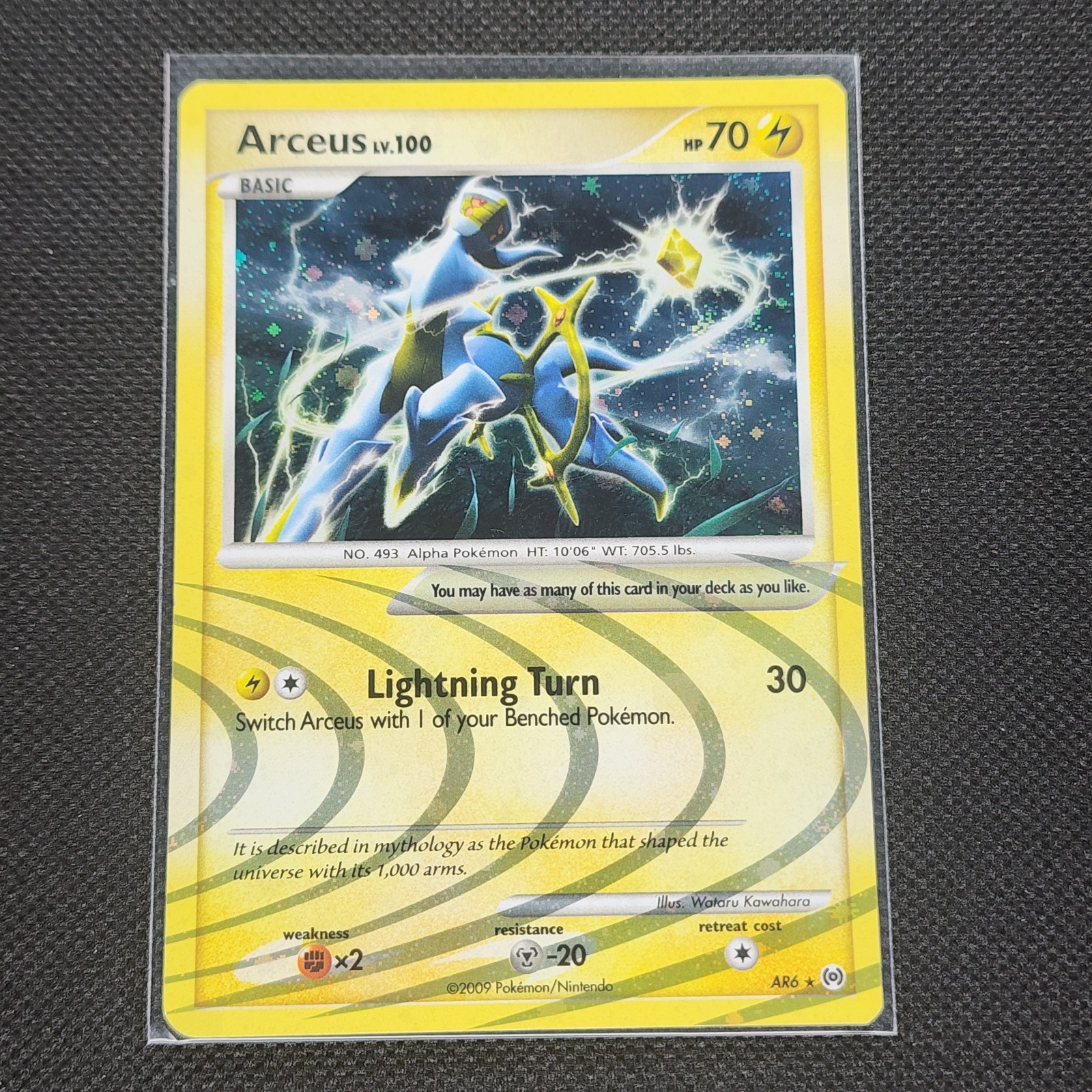 Arceus - AR6 - Holo Rare - Platinum Arceus - Pokemon Card - NM/M