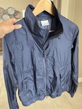 Columbia Women's Sunny City Windbreaker Lightweight Jacket Nocturnal Navy Small