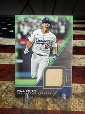 Will Smith 2026 Topps Series 1 Green Parallel Bat Relic #/99 - Dodgers