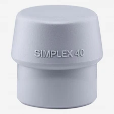Halder Simplex Mid Gray Rubber Replacement Face Insert, Non-Marring, 1.57"