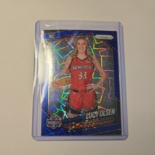 Lucy Olsen Rookie Panini Blue Velocity 2025 Prizm WNBA #145 Washington Mystics