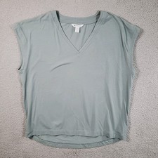 Athleta Avenue Tee Shirt Womens XL Green Mini...