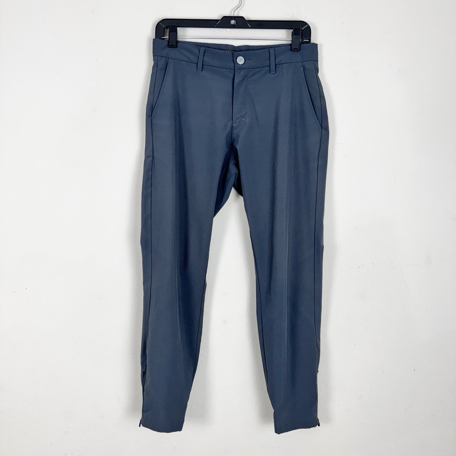 Primo Women's Golf Performance Pants Ankle Zip Size 30 Short Panel Blue *Read*
