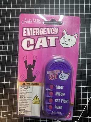 EMERGENCY CAT - Handheld Sound Machine Noise Maker Gag Toy - Archie McPhee New