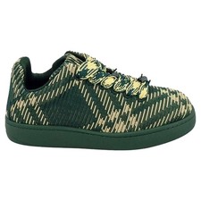 Checkered Knit Box Sneakers Men Multicolor Size 40