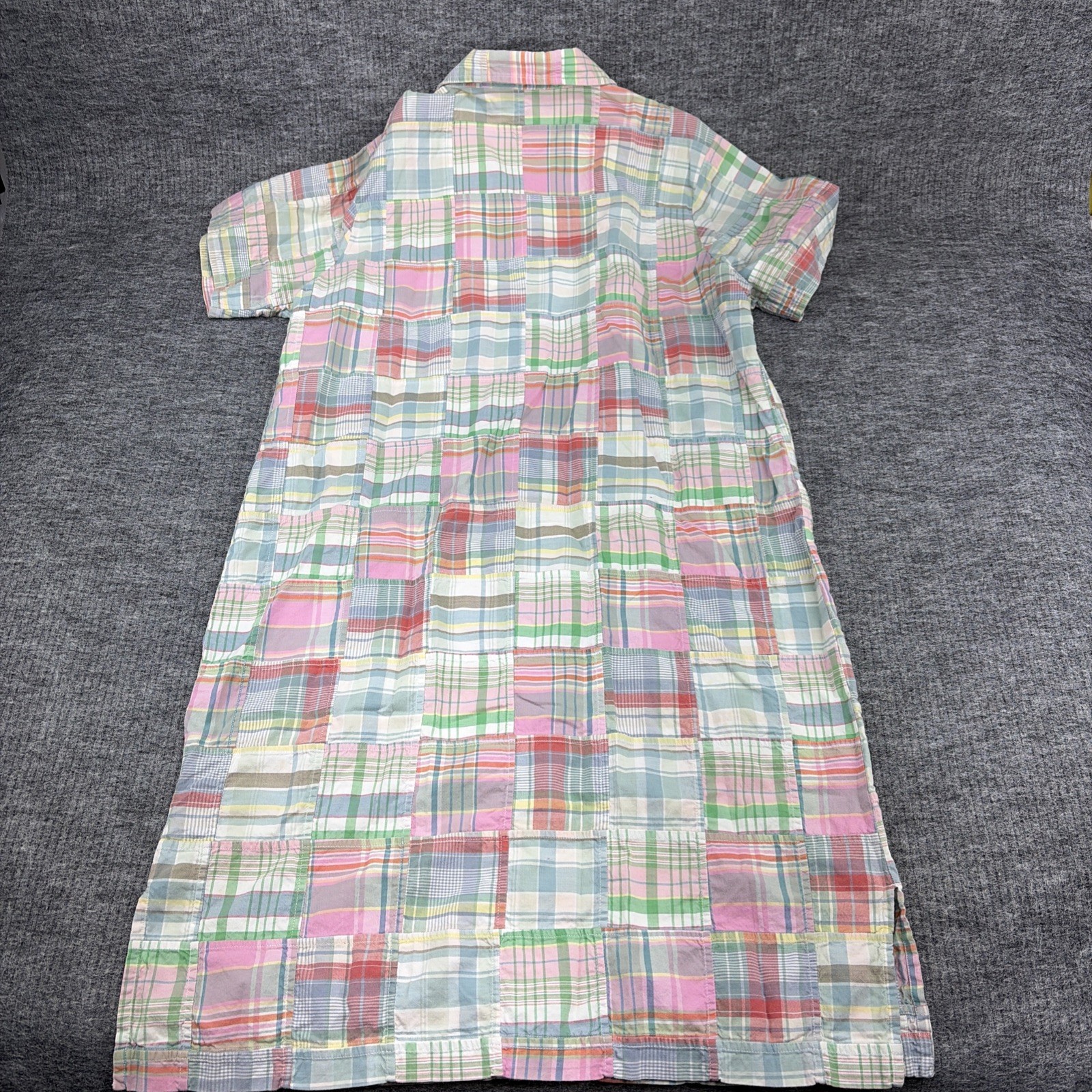 Orvis Madras Plaid Patchwork Button-Down Dress - … - image 6