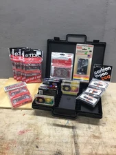 Vintage Cassette LOT Unopened TDK SONY MAXELL w/ Vintage Clik Case FREE SHIPPING