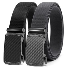 Mens Belt Stretchable - Elastic Golf Nylon Web Adjustable Belt - for Casual Wear