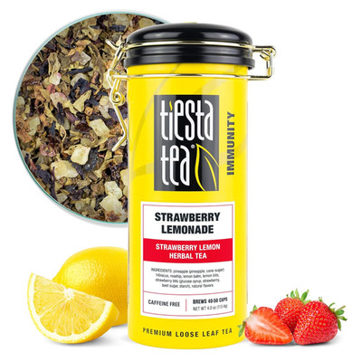 - Strawberry Lemonade, Loose Leaf, Strawberry Lemon Herbal Tea, Premium Non-Caff