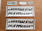 Moser 51.151 Compatible Sticker Kit on White Band Written In Black Old Decal