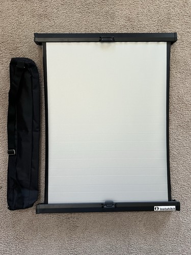 Instahibit Micro Projection Screen 18x24 Retractable Portable Trade Show Display