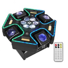 MINGJIE 4 Arm Moving Head DJ Lights, 150W RGBW LED Stage Lighting with Black