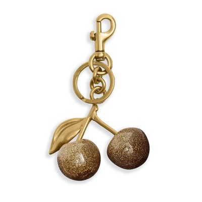 Gold Cherry Bag Charm Cherry Keychain Purse Charms Purse Charms for Handbags ...