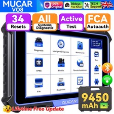 MUCAR VO8 ALL Systems Bidirectional OBD2 Scanner Car Diagnostic Tool Free Update