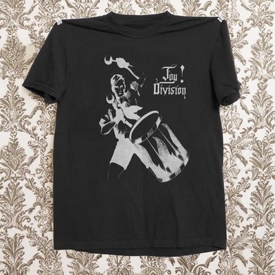Joy Division Drummer Unisex Black Cotton T-shirt S-5XL