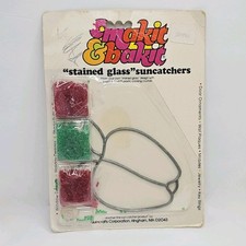 Vintage Makit Bakit Apple Suncatcher Craft Set New In Package Quincrafts