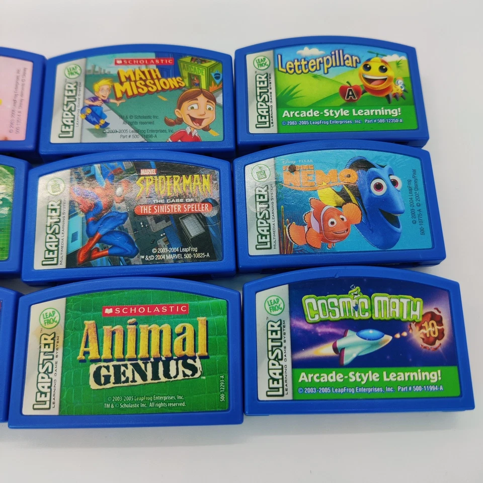 Leap Frog Leapster Games Scholastic Pixar Disney Nick Jr Lot Of 12 Cartridges - Image 3 of 4