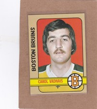 1972-73 TOPPS HOCKEY CAROL VADNAIS #5 BRUINS EX *A46730