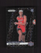 2024 Panini Prizm WNBA #142 Aaliyah Edwards Black Velocity Prizms #/39