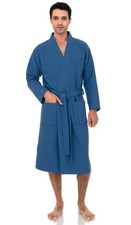 TowelSelections Mens Robe Waffle Spa Bathrobe Soft Shower Bath Robe for Men X...