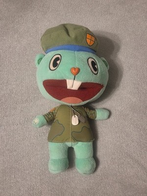 *EXTREMELY RARE* HAPPY TREE FRIENDS Original Flippy Plush Rotating Head
