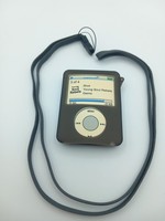 For IPOD NANO 3G a Thin Silicone Case / Cover / Skin Black with Free Lanard