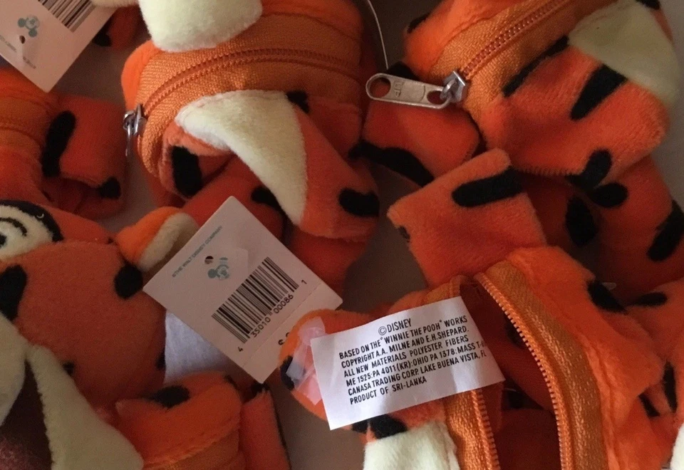 Cartera de muñeca Tigger nueva con etiqueta Disney World lote de 8 Foto 3 de 4