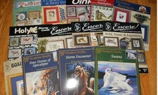 ANIMAL,ROOSTER,COW,PIG,HORSE,BIRD,DOG,DUCK,WOLF counted cross stitch-YOUR CHOICE