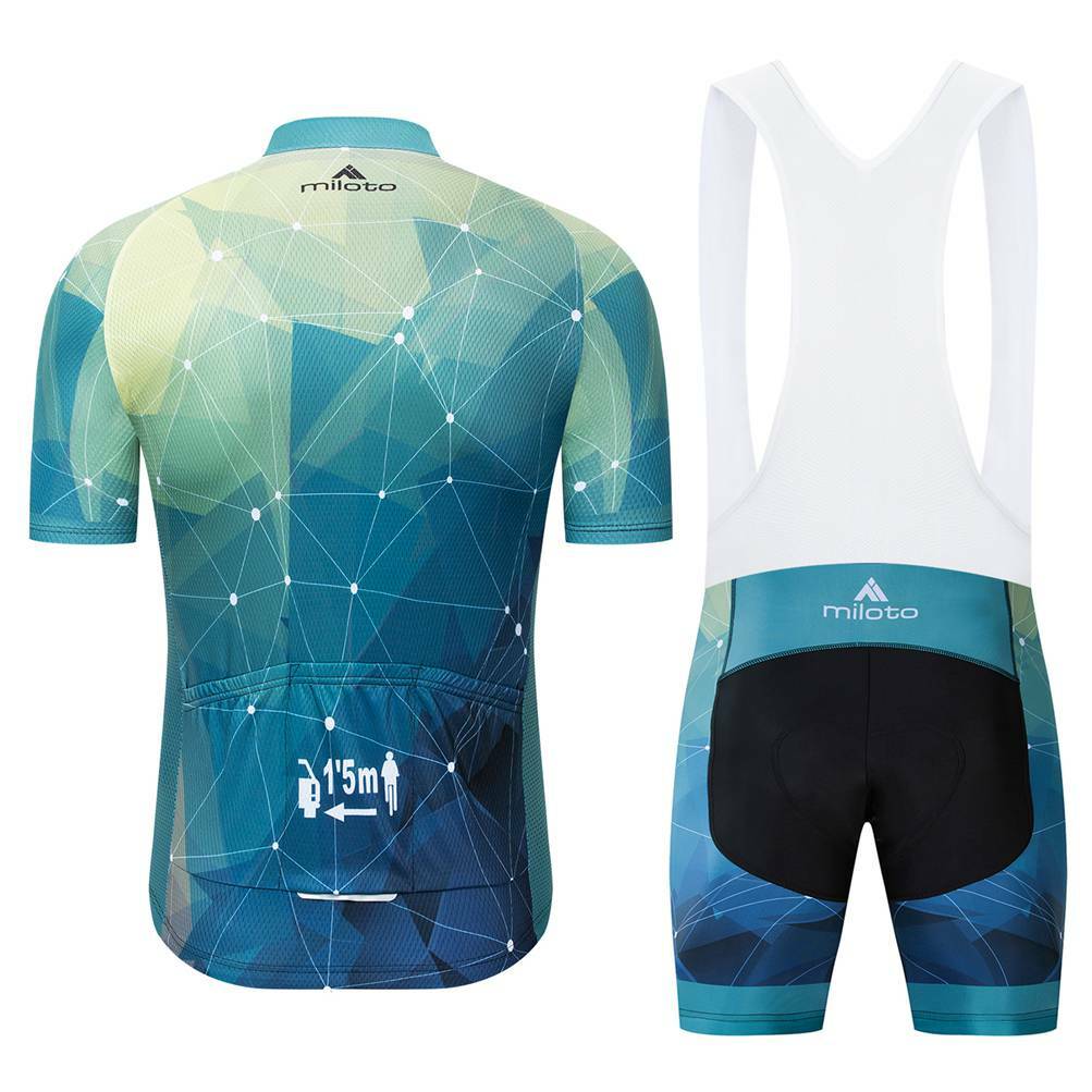 Set maglia e pantaloni da ciclismo Miloto uomo foto 3