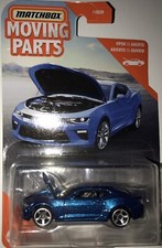 Matchbox Moving Parts 2016 Blue Chevy Camaro New Fast Usps Shipping