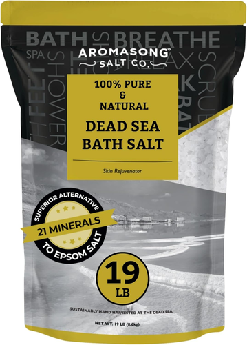 Dead Sea Salt - Spa Bath Salt - 19 Lbs Fine Grain Bulk - 100% Pure ...