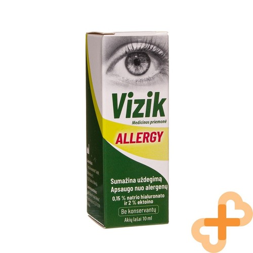 VIZIK Allergy Eye Drops 10ml Protects Against Allergens Without