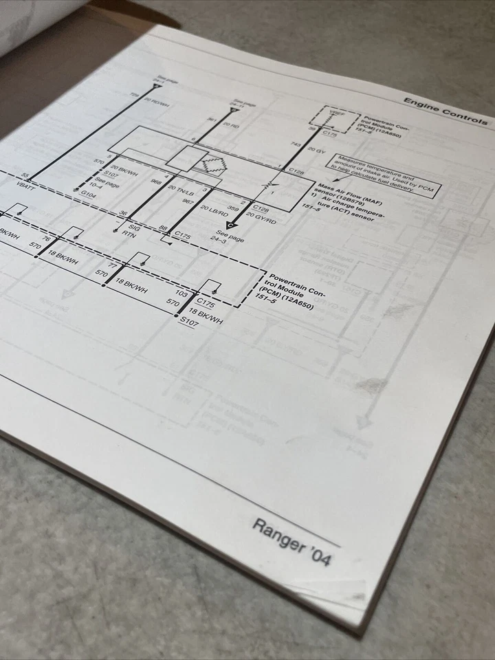 2004 Ford Ranger Electrical Wiring Diagram Manual - Image 2 of 3