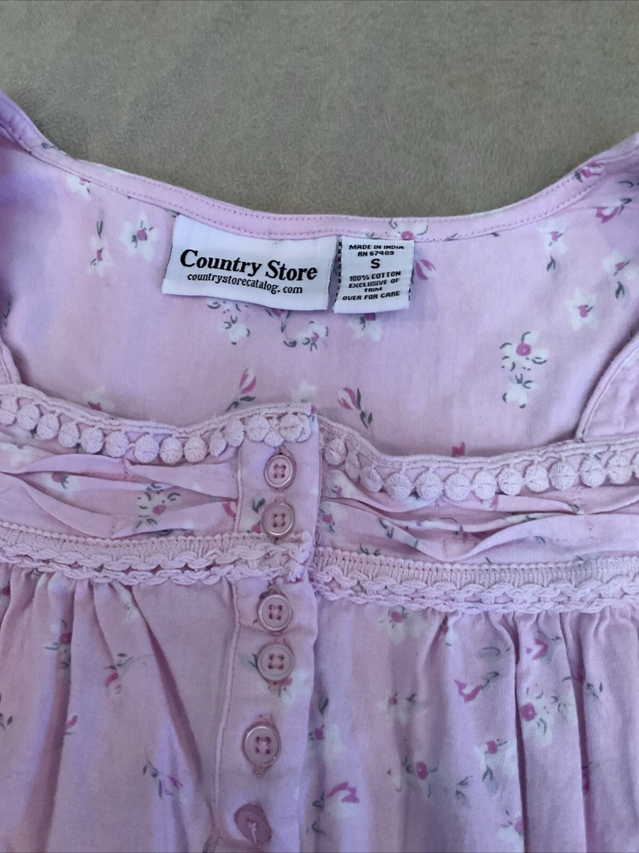 モン Country Store Nightgown Small Womens Pink Floral | eBay