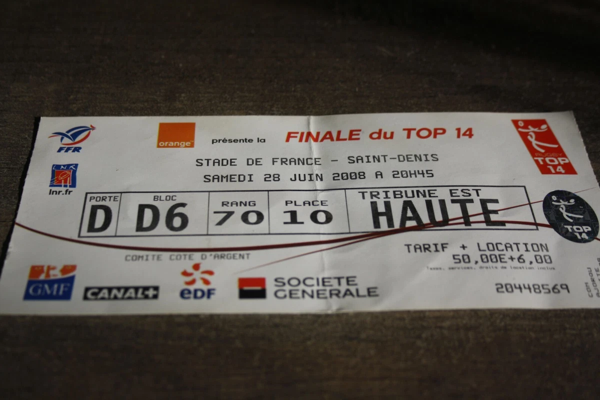 Poster Rugby – Stade Toulousain Vs Clermont 2008, Affiche Match, Collection