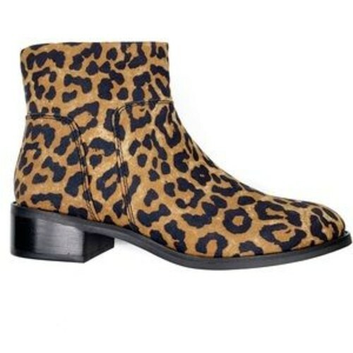 Benny Ankle Boot Zipper Leopard Size 