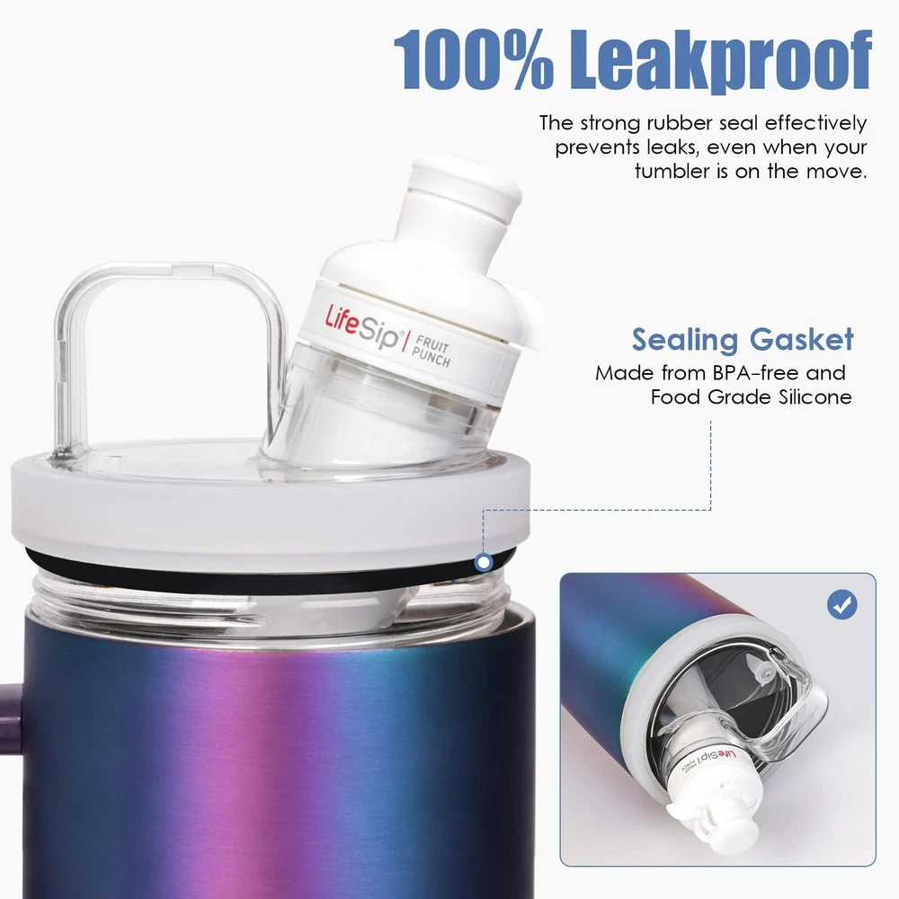 Tumbler Adapter for BrüMate compatible with cirkul flavor cartridges, Br
