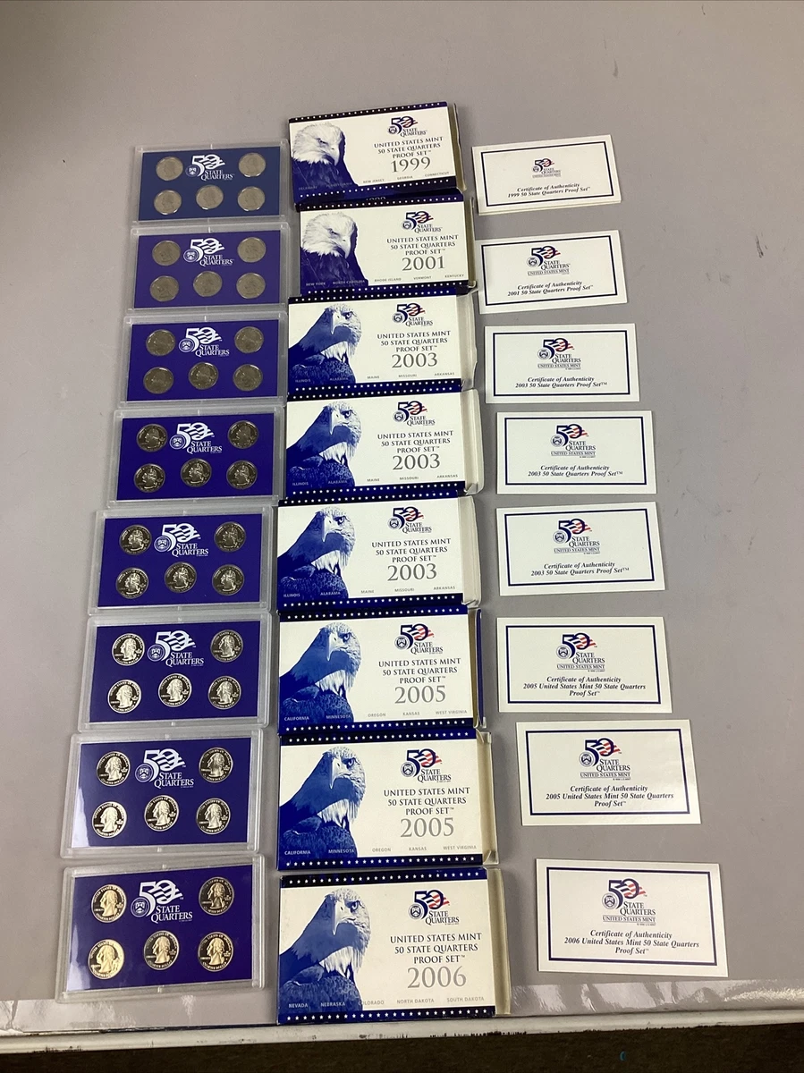 U.S. Mint 2005 Proof Set US State Quarters (1999-2008) for sale | eBay