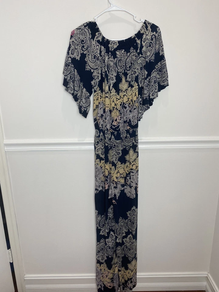 Macacão feminino Anthropology Jolie fora do ombro tamanho SP - Imagem 2 de 4