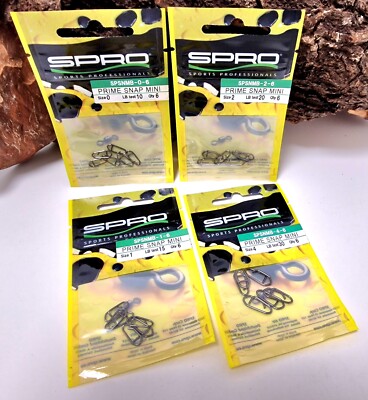 Spro Prime Snap Mini Gr. 0 1 2 4 Kleiner starker Karabiner Einhänger NEW OVP