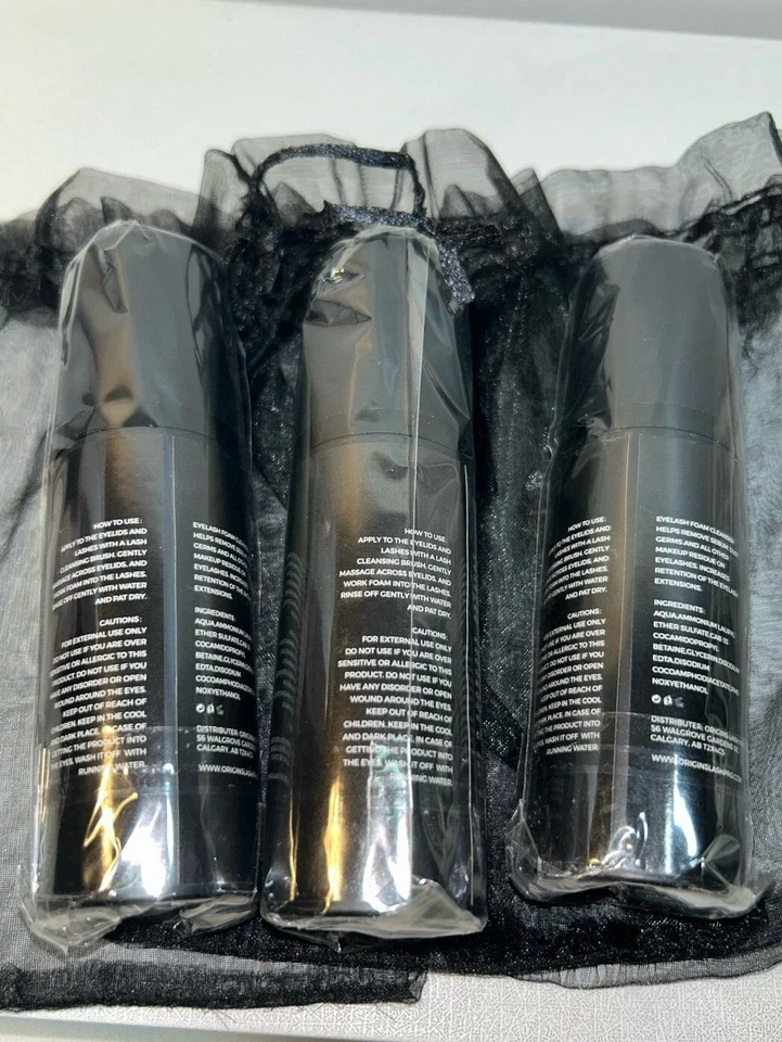 Очищающее средство для ресниц 3 New Origins пенящееся, 2 жидких унции каждое - Изображение 3 из 3