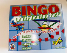 Math Multiplication Bingo FRANK SCHAFFER Teacher Resource/ Homeschool/Family Fun
