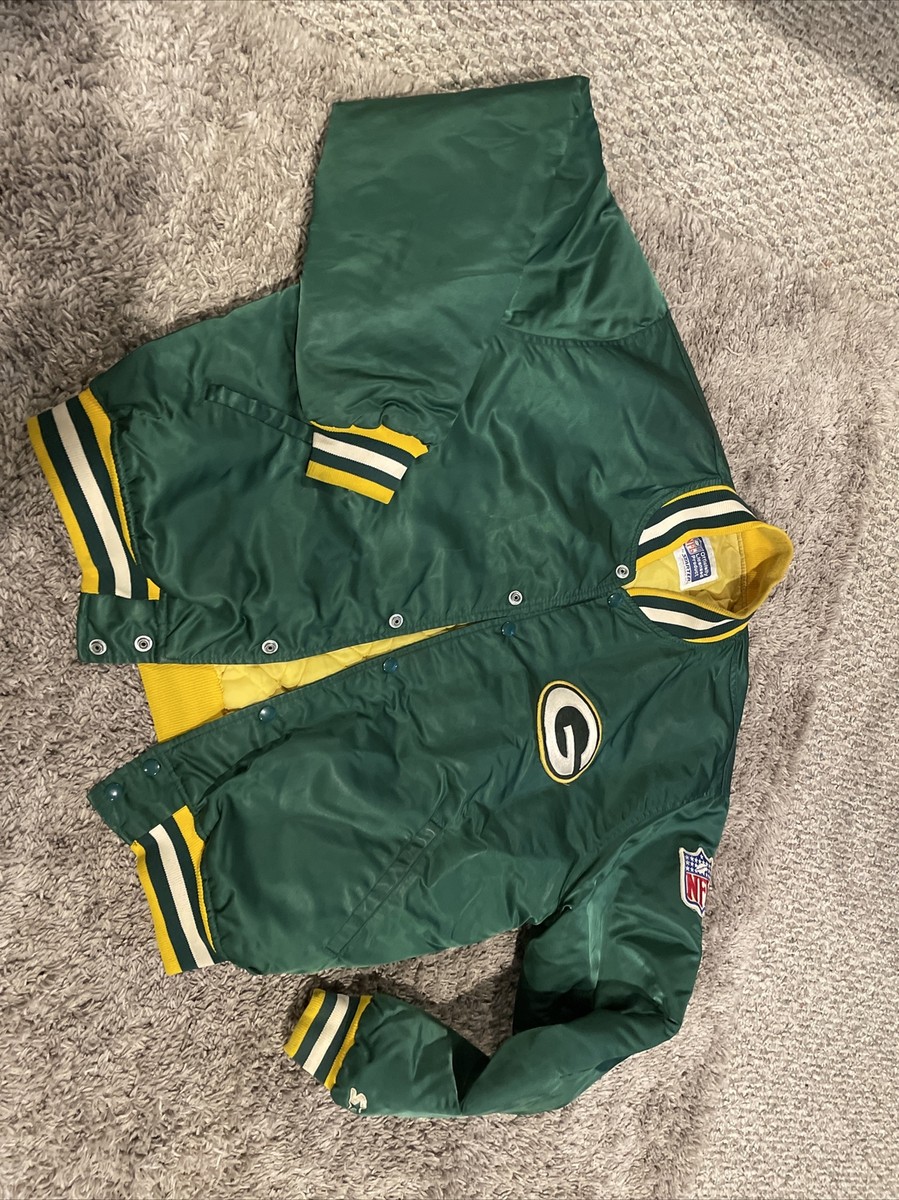 Vtg 80s 90s Starter Proline Green Bay Packers NFL Satin Jacket L
