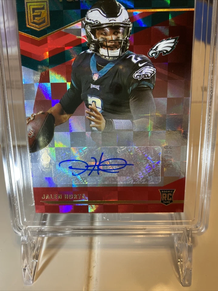 JALEN HURTS 2020 Chronicles Red Elite Turn of the Century RC Auto/99 HGA 9.5/10 - Image 3 of 4