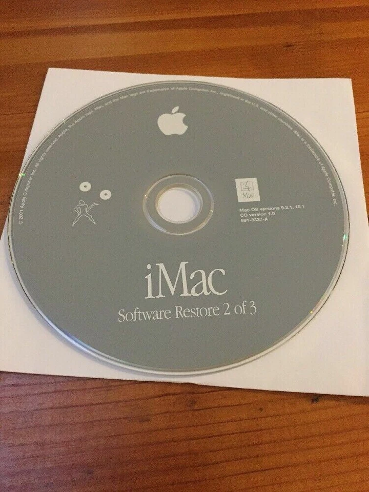 Vtg 2001 iMac Macintosh OS 9.2.1 10.1 Puma Software Restore Install Discs CDs - Image 4 of 4