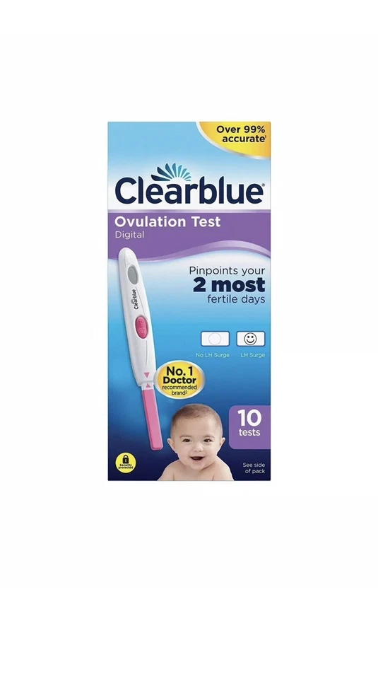 10 x Clearblue Digital Ovulation LH Surge Fertility Test Kit Long Expiry Date